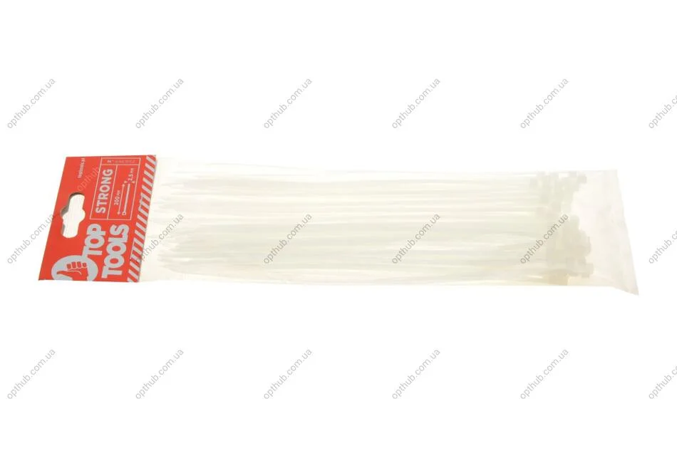 Хомути 2.5 х 200 мм, 100 шт. Top-tools 44E952 (фото 1)