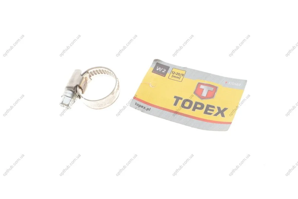Хомут металевий (12-20/9mm) TOPEX (opt-om) Topex 37D503 (фото 1)