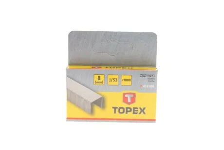 Скоби для степлера промислового (11,3x0,7x8 mm) (1000 шт) TOPEX (opt-om) Topex 41E308
