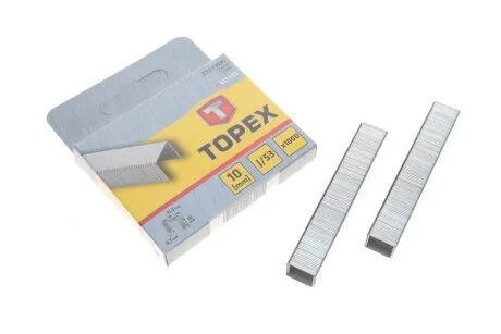 Скоби для степлера промислового (11,3x0,7x10mm) (1000 шт) TOPEX (opt-om) Topex 41E310