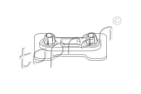Кронштейн буфера TOPRAN / HANS PRIES 103090