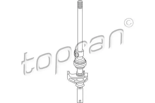 Шток управління перемиканням передач VW GOLF III, VENTO 1.4-2.0 10.91-04.99 TOPRAN / HANS PRIES 109 307 (фото 1)