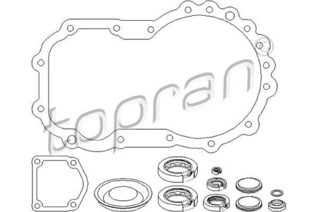 Комплект прокладок КПП SEAT CORDOBA 1.4/1.6/1.6 D/1.6 i/1.6 TD/1.7 D/1.7 SDI/1.8/1.8 Cat/1.8 GTI/1.8 GTI Cat/1.8 i/1.8 i 16V/1.8 i Cat/1.9 D/1.9 SDI/1.9 TD/1.9 TD, GTD/100 1.6/57 1.7 SDI/64 1,9 D/64 1 TOPRAN / HANS PRIES 111 408