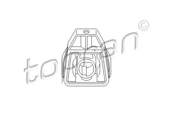 Кріплення радіатора Верх лів/прав SEAT CORDOBA, IBIZA III SKODA FABIA I VW FOX, POLO IV 1.0-2.0 08.99-04.12 TOPRAN / HANS PRIES 112 414 (фото 1)