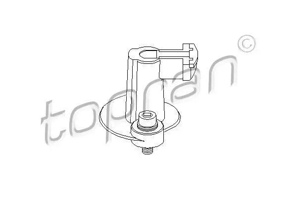 Бігунок розподілювача запалення OPEL ASCONA C, ASTRA F, CALIBRA A, FRONTERA A SPORT, KADETT E, OMEGA A, VECTRA A, VECTRA B 1.6/1.8/2.0 08.84-07.03 TOPRAN / HANS PRIES 202 018 (фото 1)