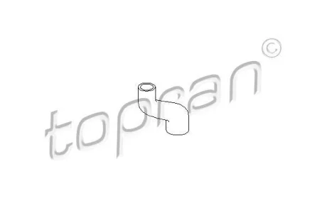 Шланг гумовий системи охолодження Нижн (29мм/39мм) OPEL ASTRA F, COMBO, CORSA A, CORSA B, TIGRA, VECTRA A 1.2/1.4/1.6 09.88-12.02 TOPRAN / HANS PRIES 205 714
