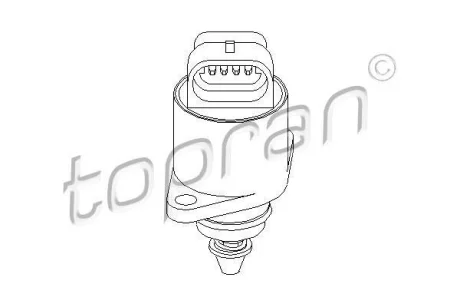 Позиціонер холостого ходу (4 pin,) OPEL ASTRA F, ASTRA F CLASSIC, COMBO, CORSA A, CORSA A TR, CORSA B, KADETT E, KADETT E COMBO 1.2/1.3/1.4 09.85-01.05 TOPRAN / HANS PRIES 206 167
