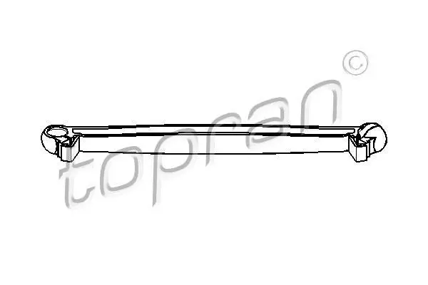 Механізм наконечника поперечної рульової тяги (/210mm) OPEL ASTRA F, ASTRA F CLASSIC, COMBO, CORSA A, CORSA A TR, CORSA B, TIGRA 1.0-2.0 09.82-01.05 TOPRAN / HANS PRIES 207 688 (фото 1)