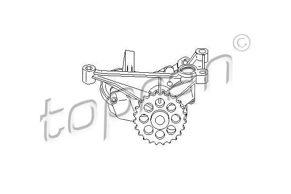 Масляний насос MERCEDES SPRINTER 2-T (B901, B902), SPRINTER 3-T (B903), SPRINTER 4-T (B904), V (638/2), VITO (W638) 2.3D/2.9D 01.95-05.06 TOPRAN / HANS PRIES 401 152 (фото 1)