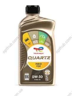 Масло моторное QUARTZ INEO FDE 0W-30 1л QUARTZ INEO FDE 0W30 12X1L TOTAL 0W30 QI FDE 1L (фото 1)