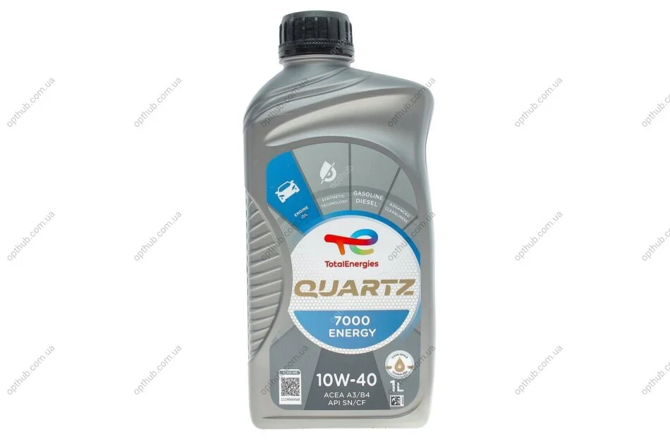 Масло 10W40 Quartz 7000 Energy (1л) (MB229.1/VW505.00) (201535/167637) (opt-om) TOTAL 214112 (фото 1)