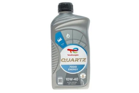 Масло 10W40 Quartz 7000 Energy (1л) (MB229.1/VW505.00) (201535/167637) (opt-om) TOTAL 214112