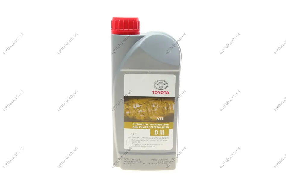 Масло ATF (1L) Dexron III/BMW ATF 6/Ford WSS-M2C922-A1/Toyota T-II, T-III UA63 TOYOTA 08886-80506 (фото 1)