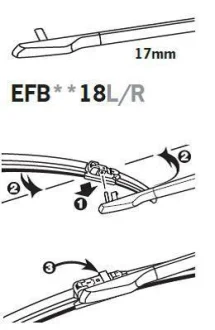 TRICO ExactFit Flat Щітка склоочисника,безкаркасна OEM (350мм) Trico EFB3518L