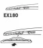 Щітка склоочисника каркасна задня 180мм ExactFit Rear Citroen C4 (LC), DS3, DS4 (B) TRICO Trico EX180 (фото 4)