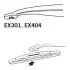 Щетка стеклоочистителя каркасная задняя 300мм ExactFit Rear Toyota Yaris, Aygo, Renault Twingo (B) TRICO Trico EX301 (фото 3)