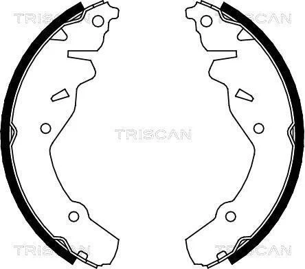 Комплект тормозных колодок TRISCAN 810080002 (фото 1)