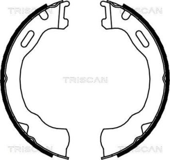 Комплект гальмівних колодок стояночного гальма TRISCAN 810080007