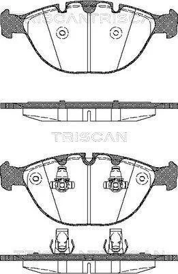 Колодки гальмівні передні TRISCAN 811011011 (фото 1)