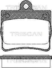 Тормозные колодки задние TRISCAN 811023016