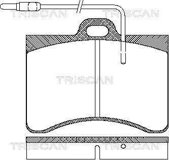 Тормозные колодки передние TRISCAN 811038782