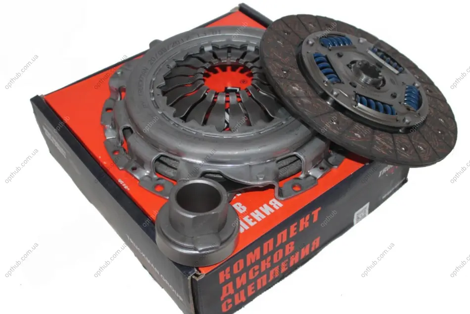 Зчеплення Газель NEXT,Бізнес дв.Cummins ISF 2.8,4216,Evotech 2,7 (диск натискний+відомий+муфта вимкн.) (вир-во) Truckman 3302-1601000 (фото 1)