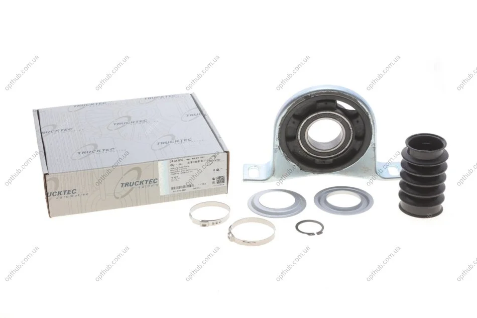 Підшипник підвісний MB Sprinter/VW Crafter 06- (d=47mm) (пильник+хомути) AUTOMOTIVE UA63 TRUCKTEC 02.34.030 (фото 1)