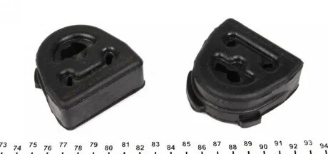 Гумка глушника MB Sprinter/VW LT 96-06 AUTOMOTIVE (opt-om) TRUCKTEC 02.39.042