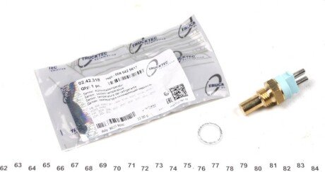 Датчик температури охолоджуючої рідини MB OM602/VW LT 2.8TDI (2 конт.) (зелений) UA63 TRUCKTEC 02.42.318