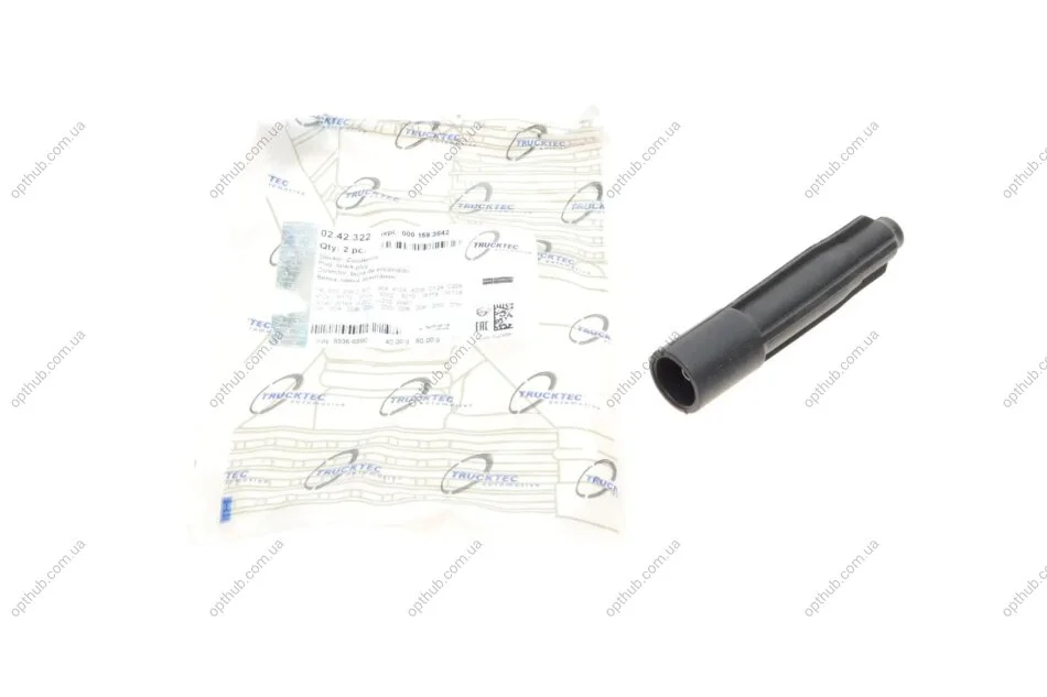 Наконечник свічки запалювання MB E-class (W124/W210) 93-03/ Sprinter 95-06 (M111) UA63 TRUCKTEC 02.42.322 (фото 1)