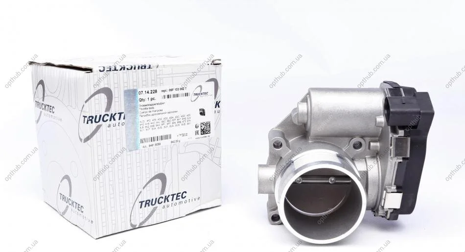 Заслонка дросельна Audi A3/4/5/6/7/8/Q5/TT/VW Passat/T5/Golf 1.8-2.0H 04- AUTOMOTIVE UA63 TRUCKTEC 07.14.228 (фото 1)
