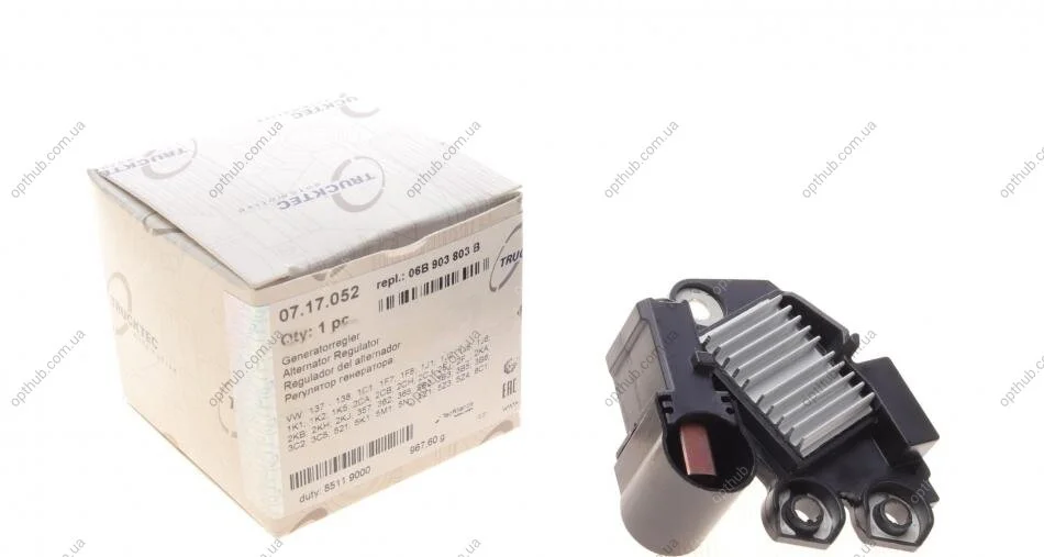 Реле генератора (12V) VW Caddy/Golf/Passat/Audi A4 94-15 AUTOMOTIVE UA63 TRUCKTEC 07.17.052 (фото 1)