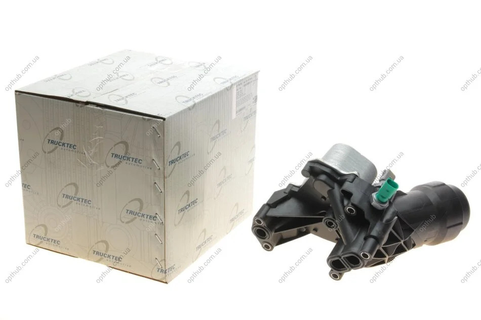 Корпус фільтра масляного Audi A4/A6/Q5 2.0 TDI 13- (з радіатором) AUTOMOTIVE (opt-om) TRUCKTEC 07.18.100 (фото 1)