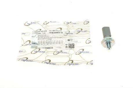 Датчик тиску оливи VW Caddy 1.9TDI/T5 2.0-2.5TDi 95- (0.75-1.05 bar) (сірий) UA63 TRUCKTEC 07.42.039