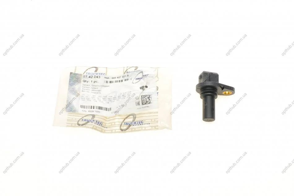 Датчик швидкості обертання валу АКПП VW Caddy II 1.6 95-00/T4 1.9D-2.8VR6 90-03 UA63 TRUCKTEC 07.42.043 (фото 1)