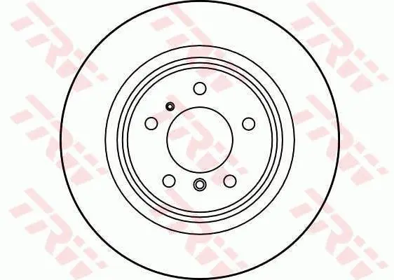 Диск гальмівний задн лів/прав BMW 7 (E38), 8 (E31) 2.5D-5.4 01.90-11.01 TRW DF1597 (фото 1)