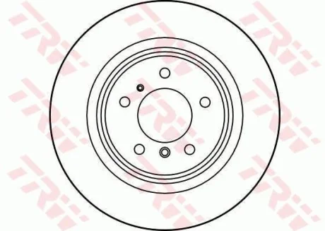 Диск гальмівний задн лів/прав BMW 7 (E38), 8 (E31) 2.5D-5.4 01.90-11.01 TRW DF1597