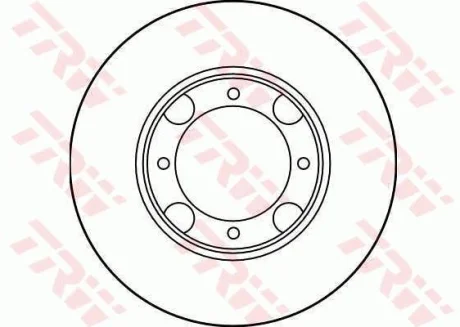 Диск гальмівний передн лів/прав HYUNDAI ACCENT, ACCENT I, PONY, PONY / EXCEL, S 1.3/1.5 10.85-01.00 TRW DF1958