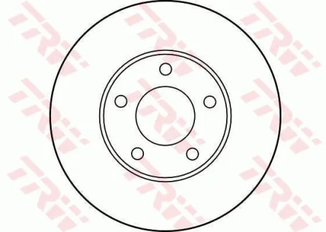 Диск гальмівний передн лів/прав CHRYSLER CARAVAN, GRAND VOYAGER III, PROWLER, VOYAGER I, VOYAGER II, VOYAGER III, VOYAGER IV DODGE CARAVAN 2.0-3.8 10.87-12.02 TRW DF2678