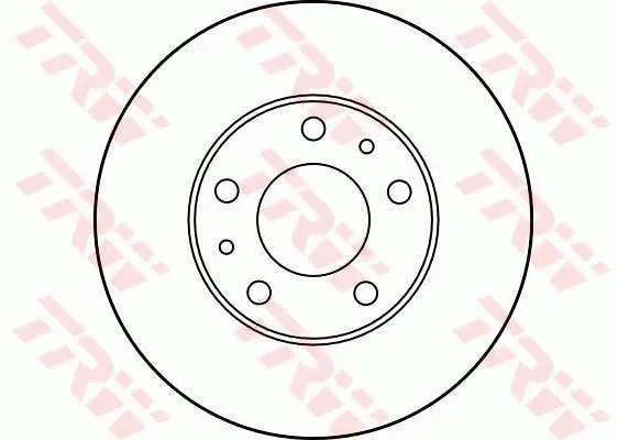 Диск гальмівний передн лів/прав CITROEN JUMPER I, JUMPER II FIAT DUCATO PEUGEOT BOXER 1.9D-2.8D 02.94-06.06 TRW DF2728 (фото 1)