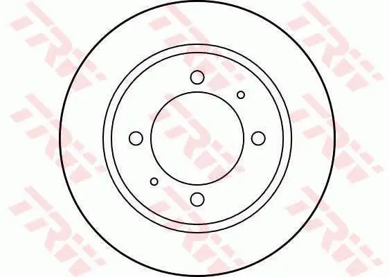Диск гальмівний задн лів/прав VOLVO S40 I, V40 MITSUBISHI CARISMA, SPACE STAR 1.3-2.0 05.95-06.06 TRW DF2784 (фото 1)