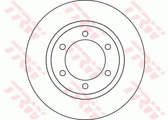 Диск гальмівний передн лів/прав TOYOTA 4 RUNNER II, 4 RUNNER III, LAND CRUISER, LAND CRUISER 90 2.7-3.4 08.89-12.02 TRW DF4115 (фото 1)