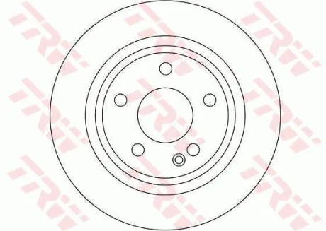 Диск гальмівний передн лів/прав MERCEDES A (W169) 1.5/2.0D 09.04-06.12 TRW DF4383