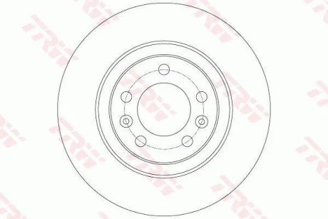 Диск гальмівний задн лів/прав PEUGEOT 508, 508 I 1.6-2.2D 11.10- TRW DF6134
