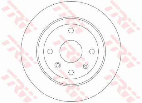 Диск гальмівний задн лів/прав CHEVROLET EPICA, EVANDA 2.0/2.0D/2.5 01.05-12.11 TRW DF6360