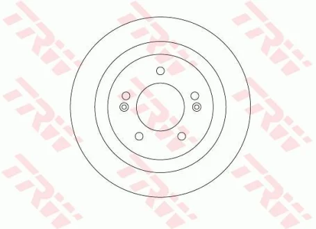 Диск гальмівний задн лів/прав HYUNDAI I40 I, I40 I CW 1.6-2.0 07.11-05.19 TRW DF6367