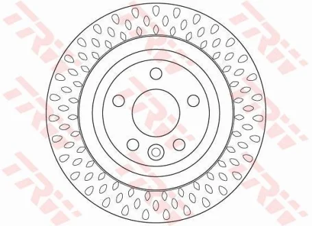 Диск гальмівний задн лів/прав VOLVO S60 II, S80 II, V60 I, V70 III, XC70 II 1.5-4.4 03.06-12.18 TRW DF6387
