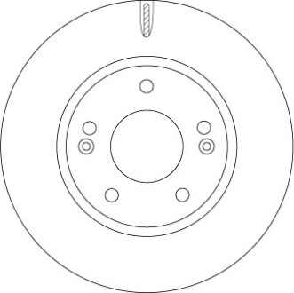 Диск тормозной TRW DF6936