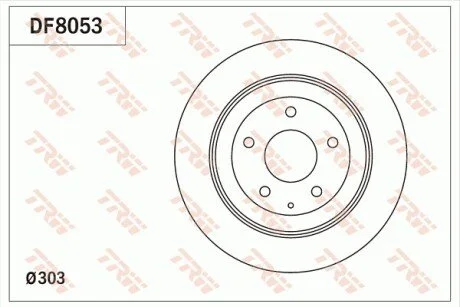 Гальмівний диск TRW DF8053