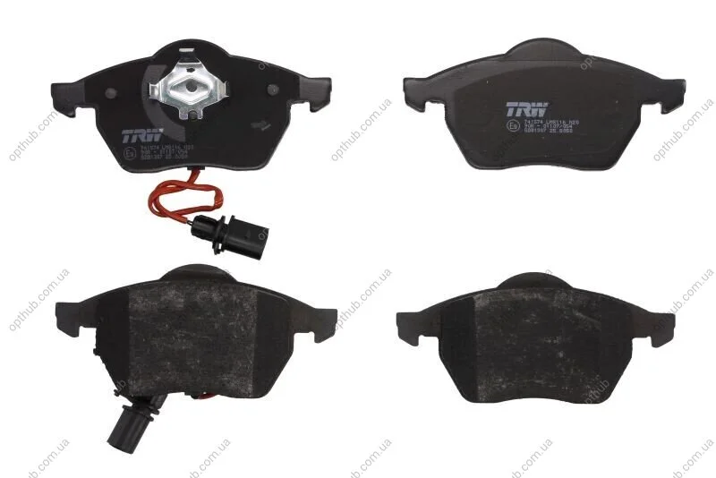 Колодка гальм. диск. AUDI A4, A6, SKODA SUPERB, VW PASSAT передн. (вир-во) TRW GDB1307 (фото 1)